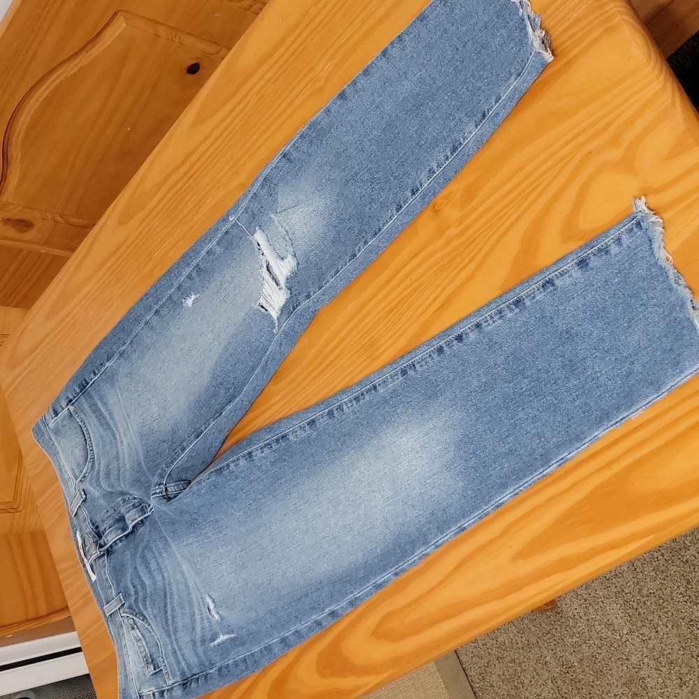 Joe's Jeans, Distressed Skinny Jeans, Raw Hem 30